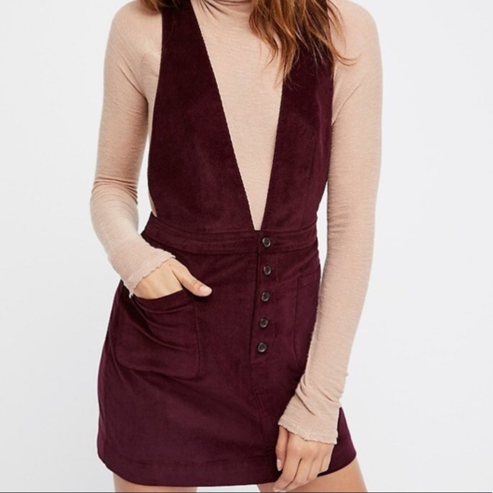Free People Old School Love Corduroy Dress